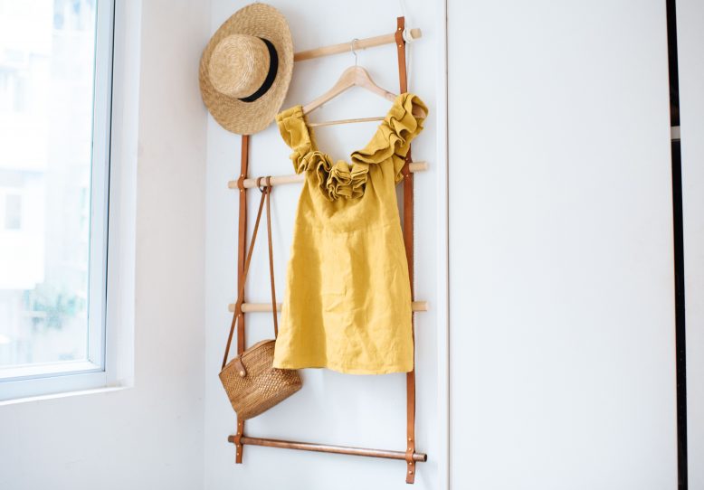 DIY Leather Clothes Ladder