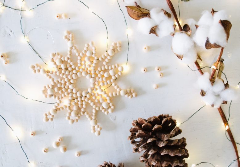 DIY Beaded Snowflake Ornament