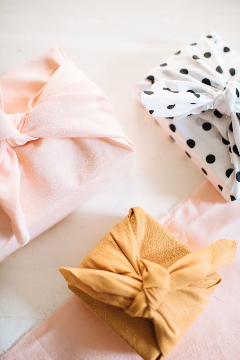 DIY Fabric Wrapped Gifts