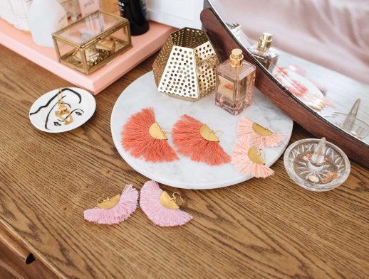 Fringed Fan Earrings