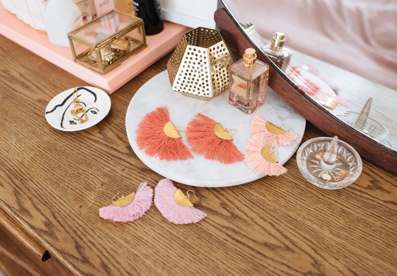 Fringed Fan Earrings