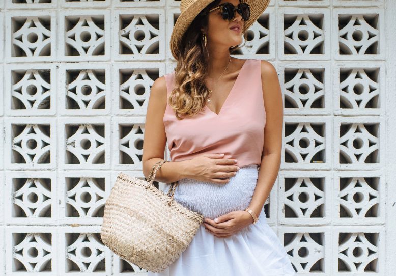 Shirred Waist Skirt