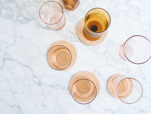 DIY Leather Coasters