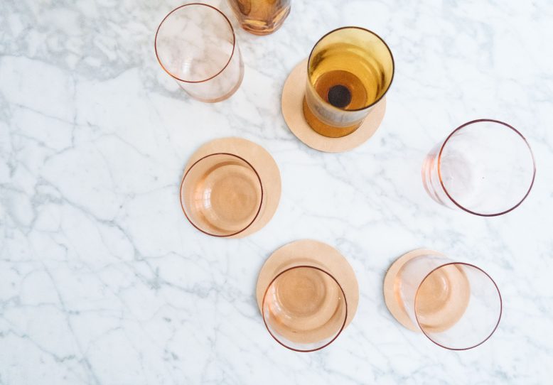 DIY Leather Coasters