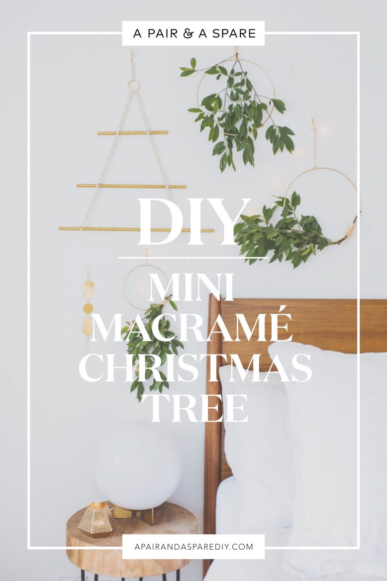 diy mini macrame xmas tree