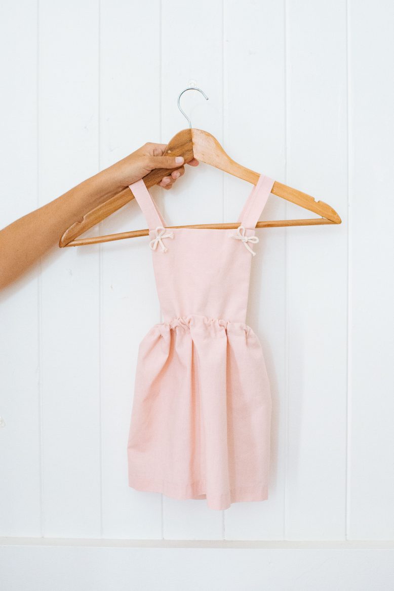 DIY Little Girl Cross Back Dress-13