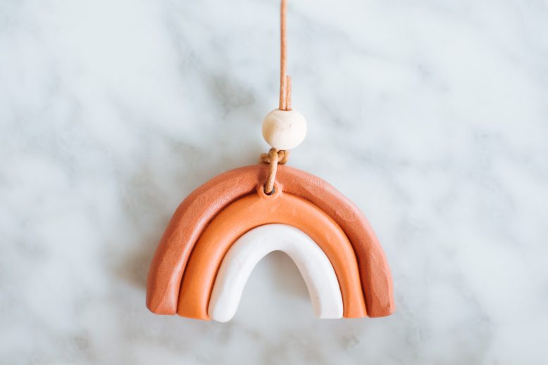 DIY Rainbow Clay Mobile-2-2