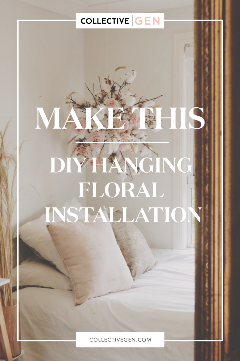 DIY Hanging Floral Installation