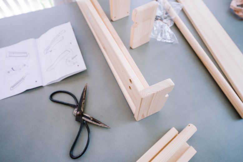 Frankie's Reading Nook DIY Wrched Painted Shelves (1 of 18)