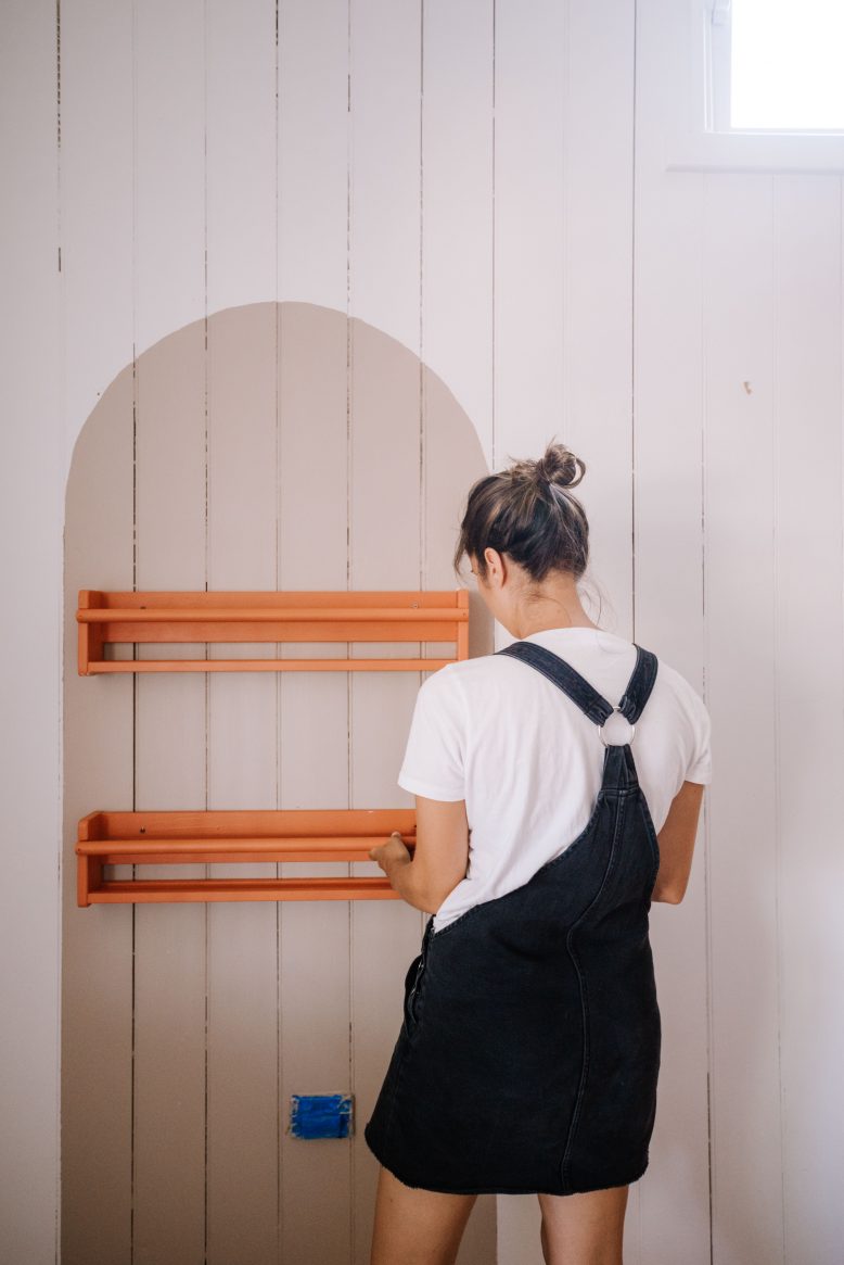 Frankie's Reading Nook DIY Wrched Painted Shelves (8 of 18)