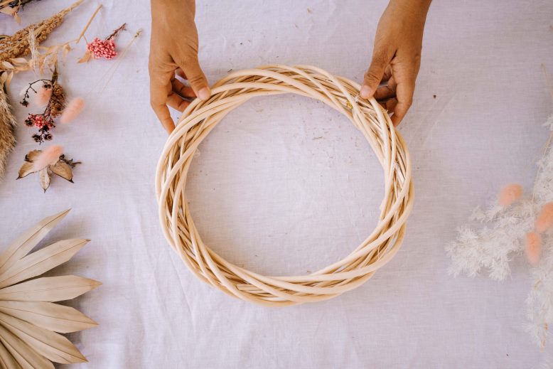 Rattan Inspired Front Door Wreath (11 of 14)