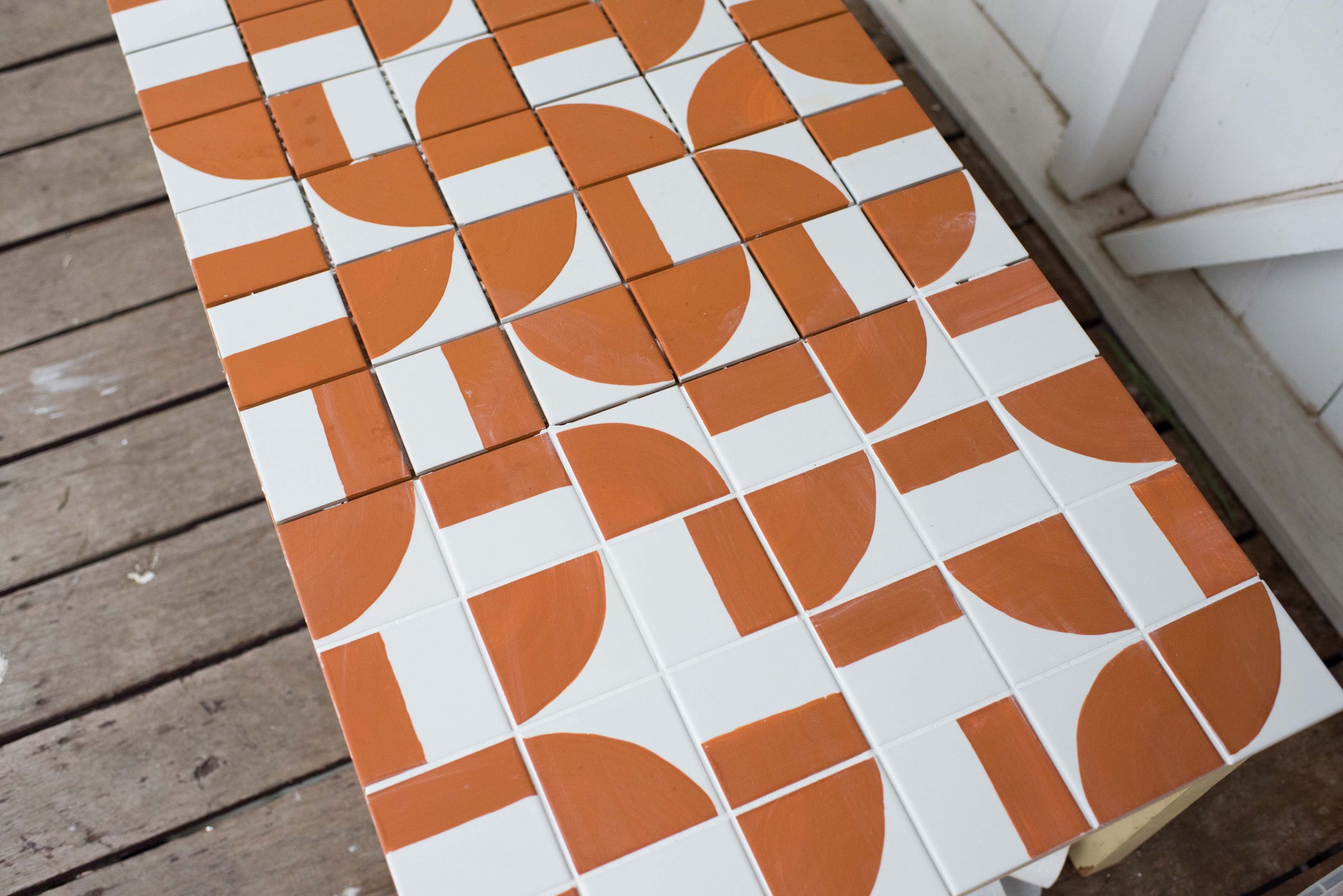 How To Tile A Table (Upcycle With Me!)