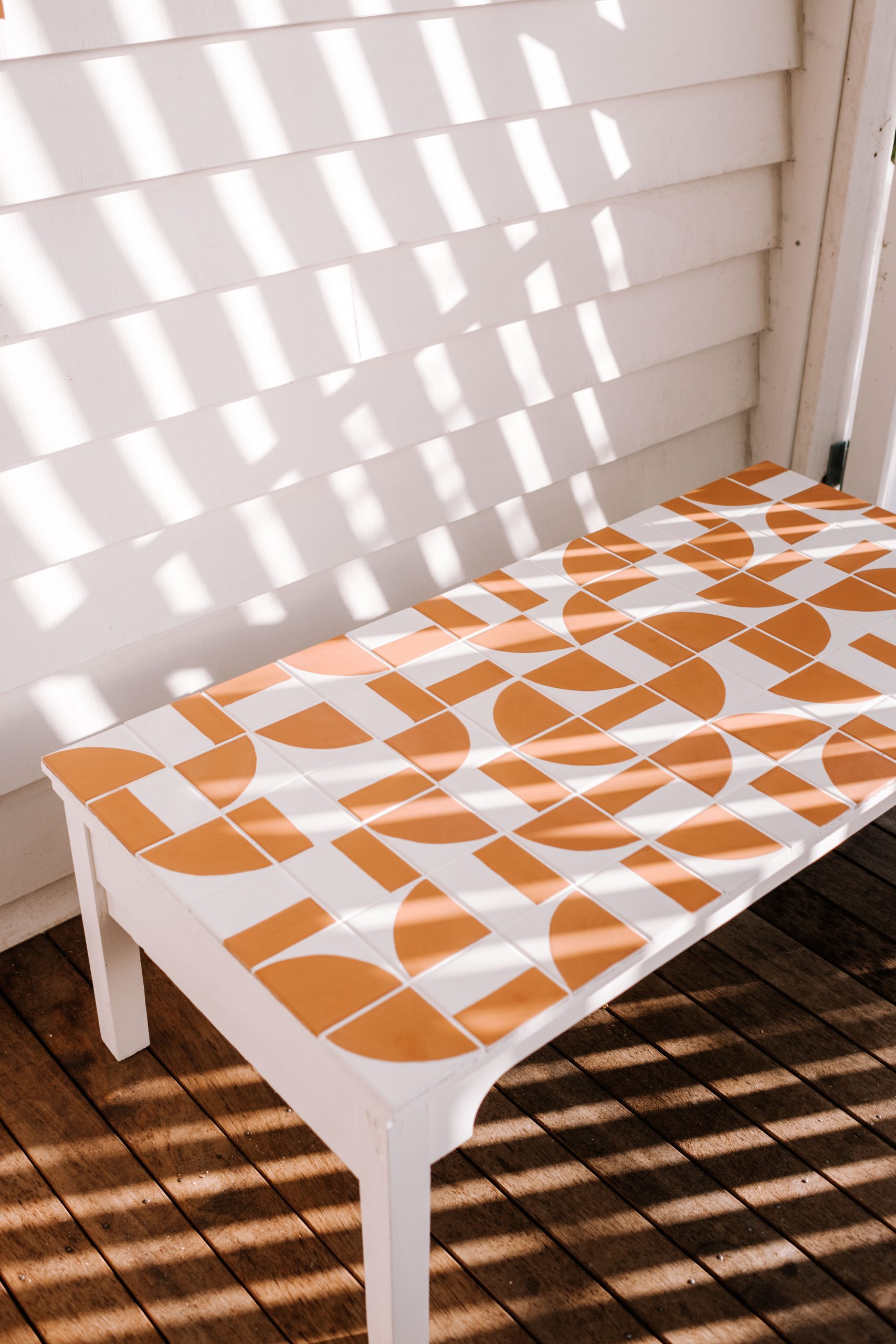 How To Tile A Table (Upcycle With Me!)