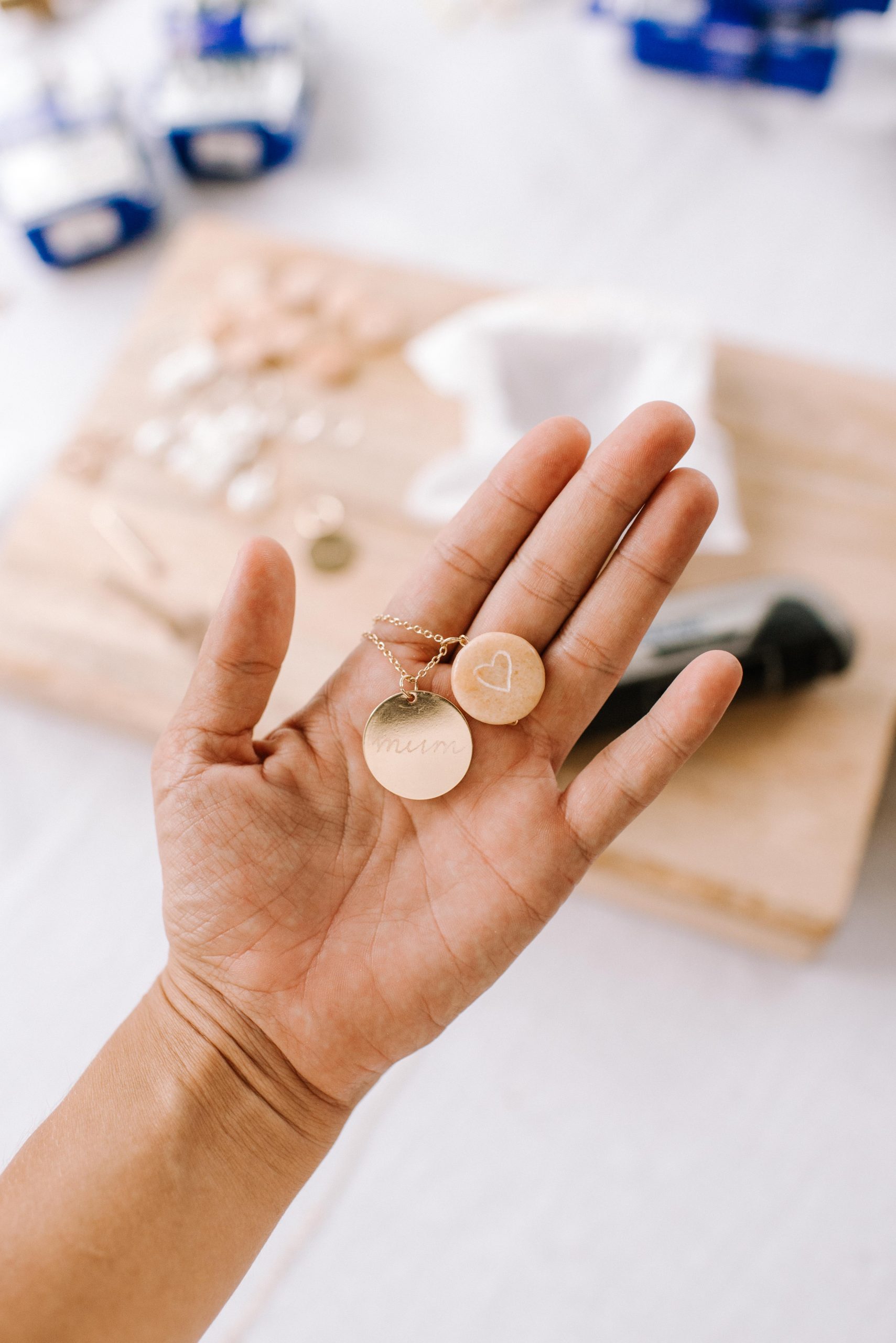 Making Engraved Jewellery for Mother's Day