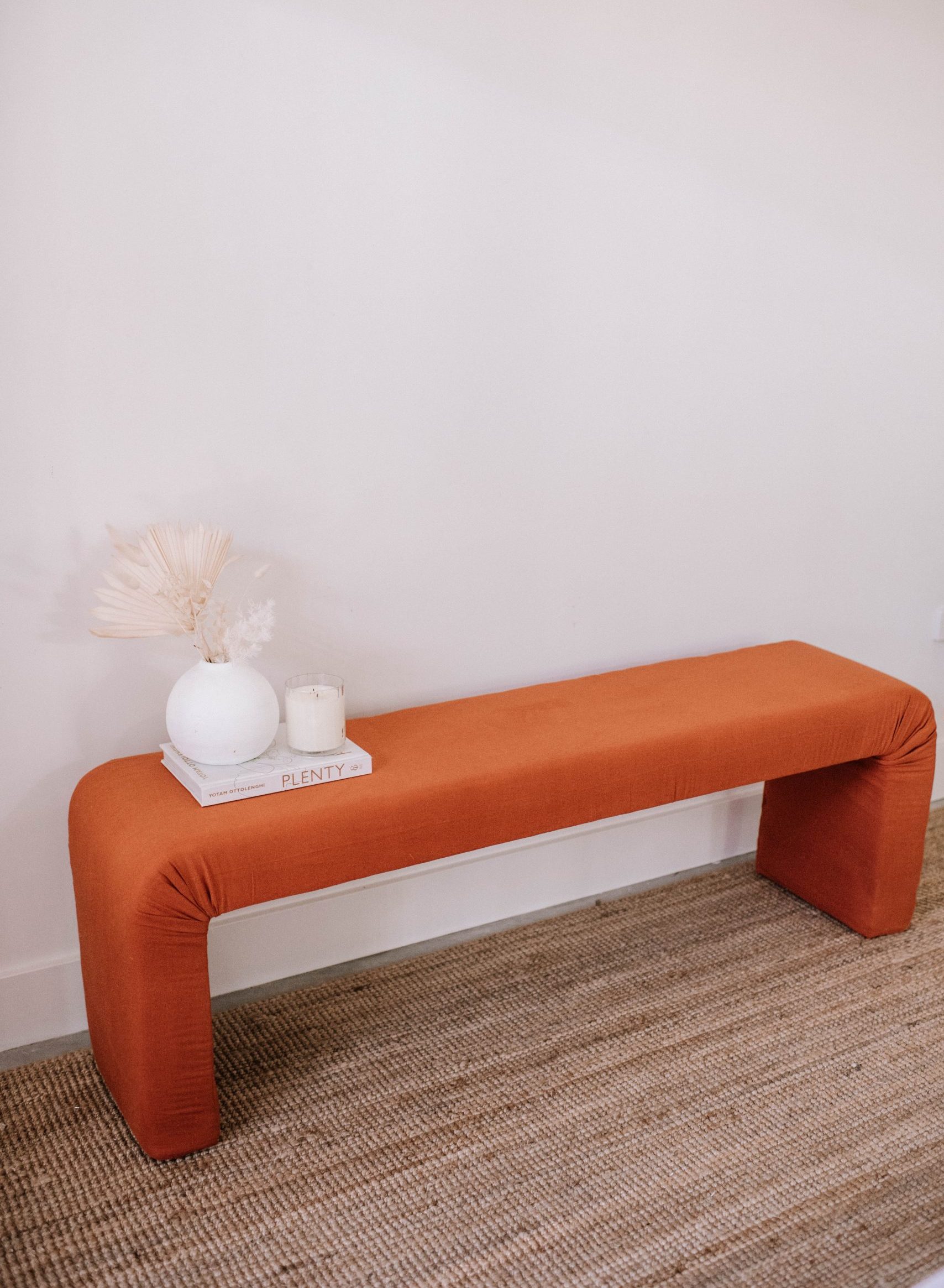 How To Make An Upcycled Upholstered Waterfall Bench