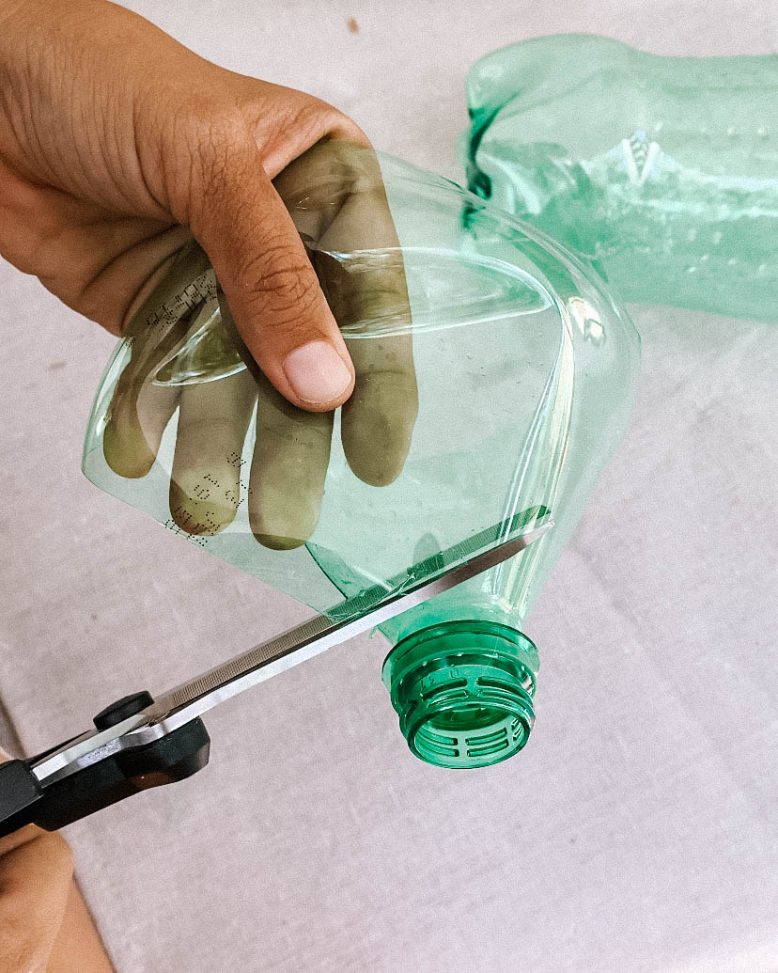 How to make a floor lamp bobble lamp out of bottles-3