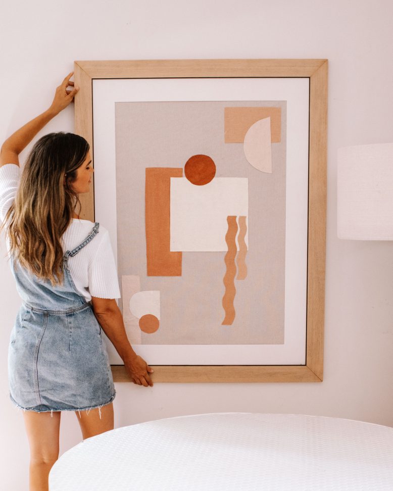 Upcycled Geometric Artwork-12