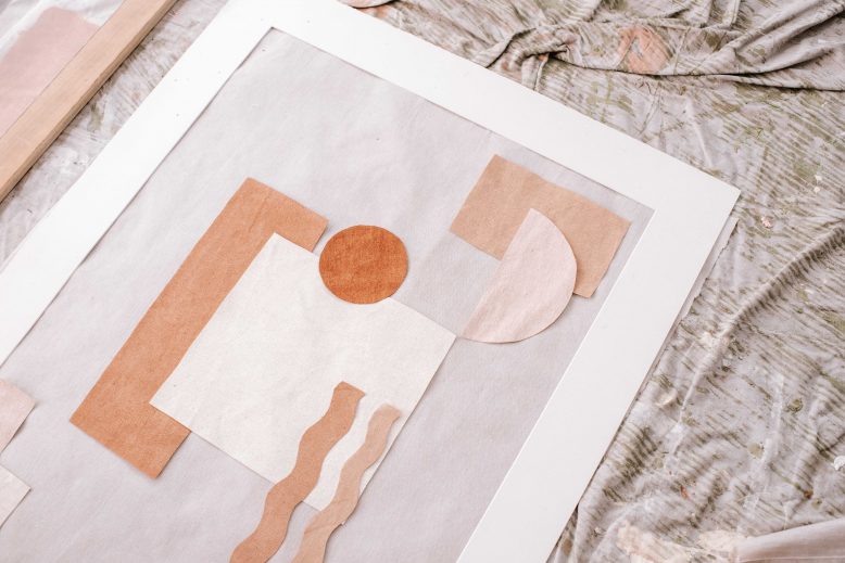 Upcycled Geometric Artwork-2