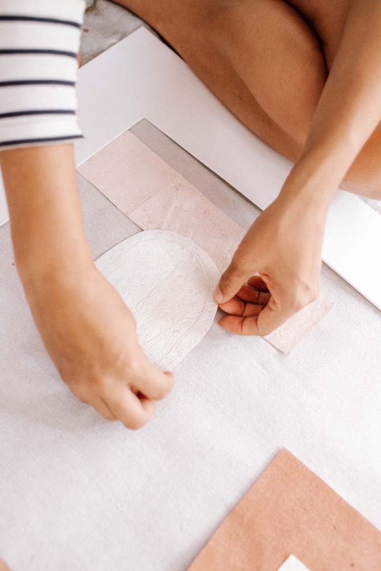 Upcycled Geometric Artwork-5