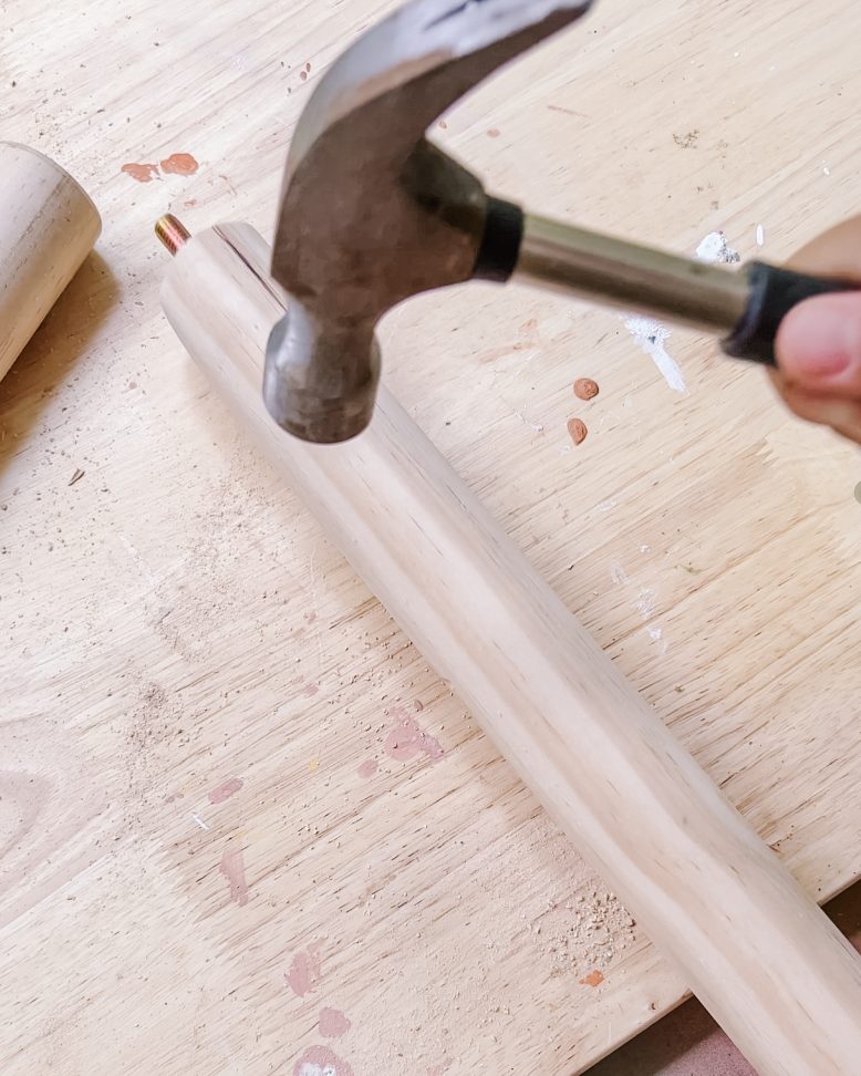 distressed wood stool project-3
