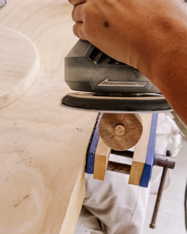 distressed wood stool project-4
