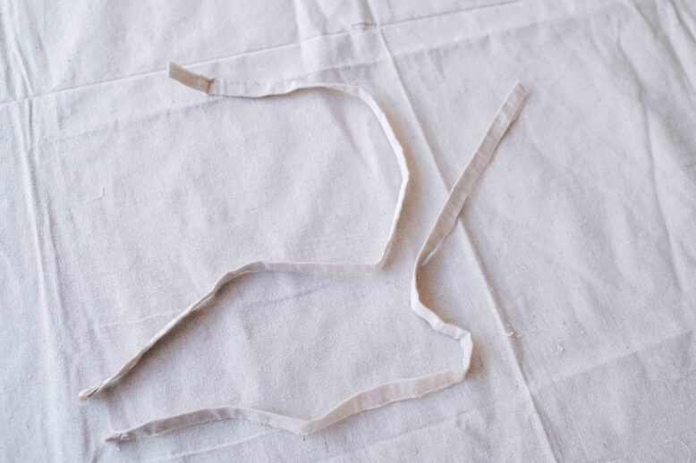 Tablecloth Cubby DIY drop cloth-7