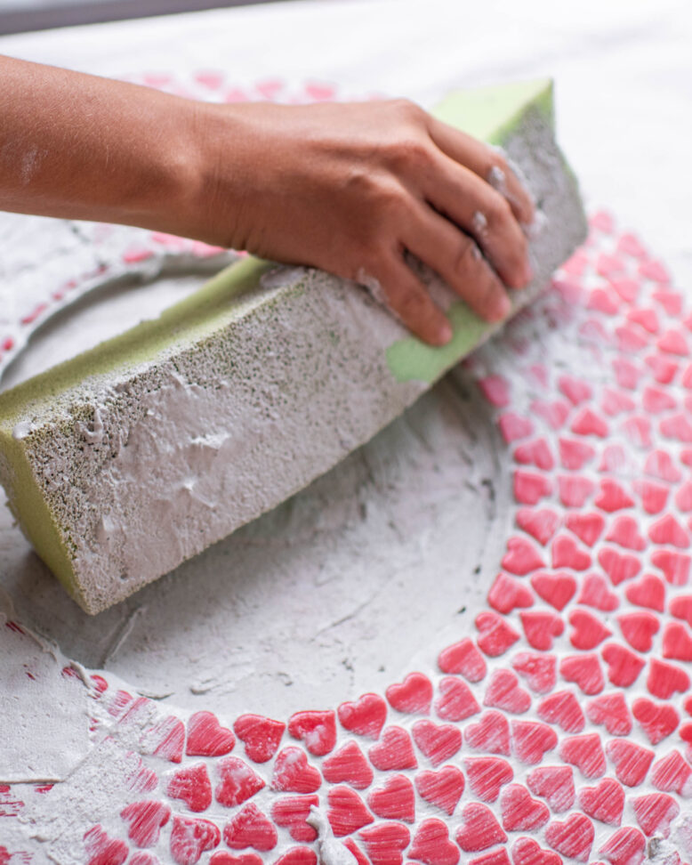 Mosaic Heart Mirror-8