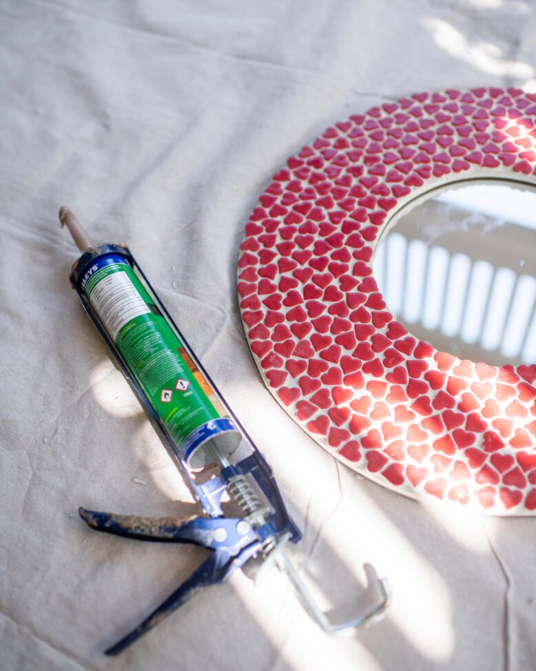 Mosaic Heart Mirror-9