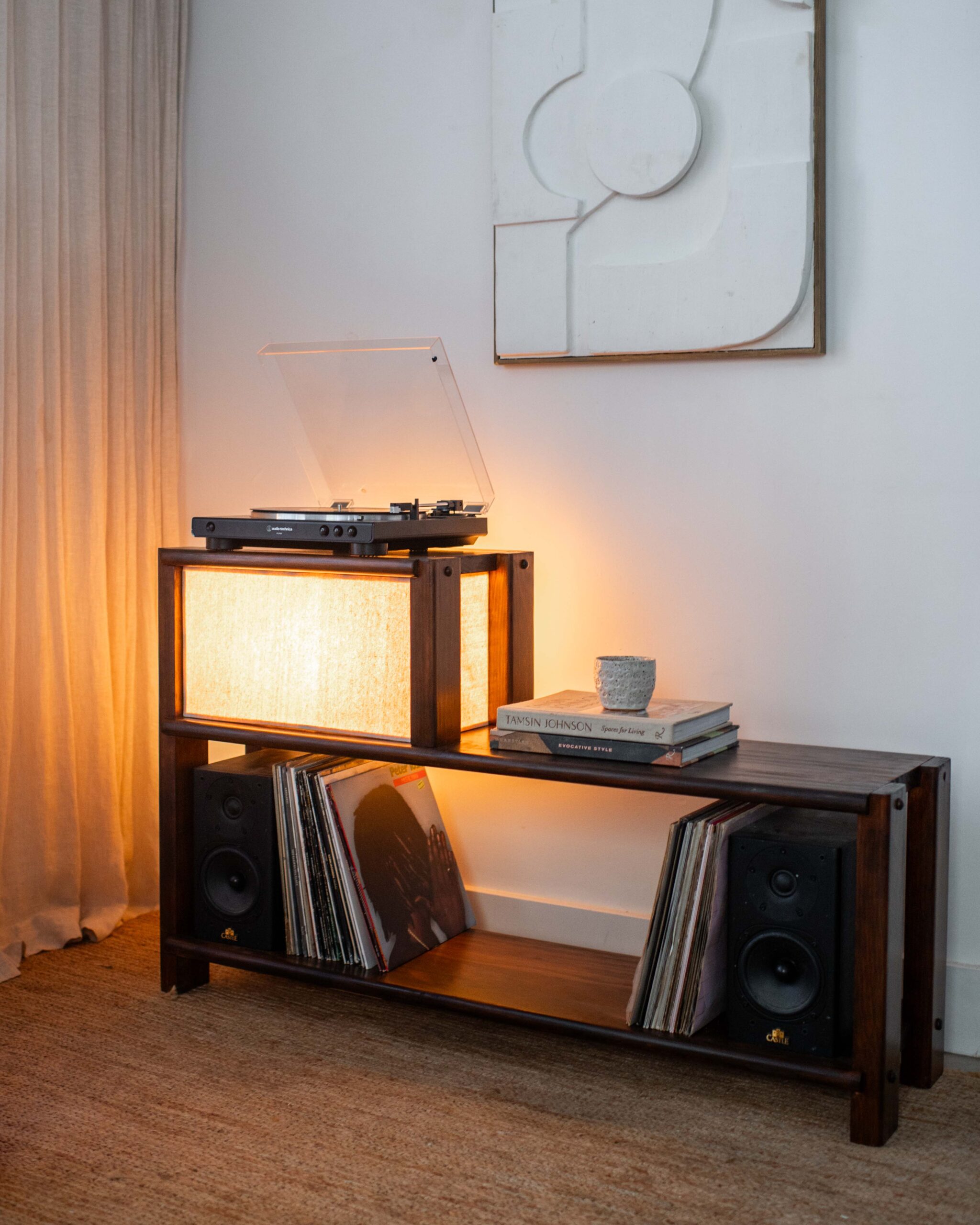 DIY Upcycled Shelves (With An Added Lamp Feature!)