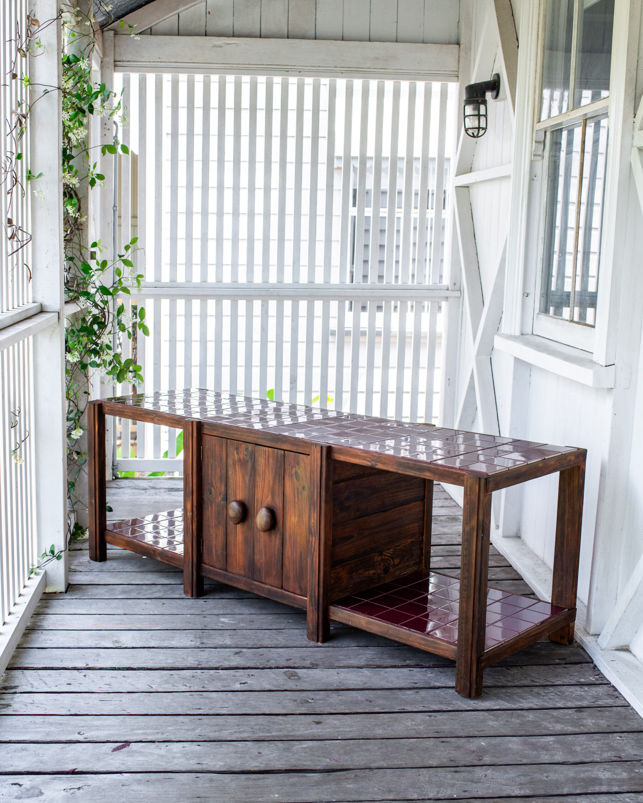 How To Make a Tiled TV Cabinet