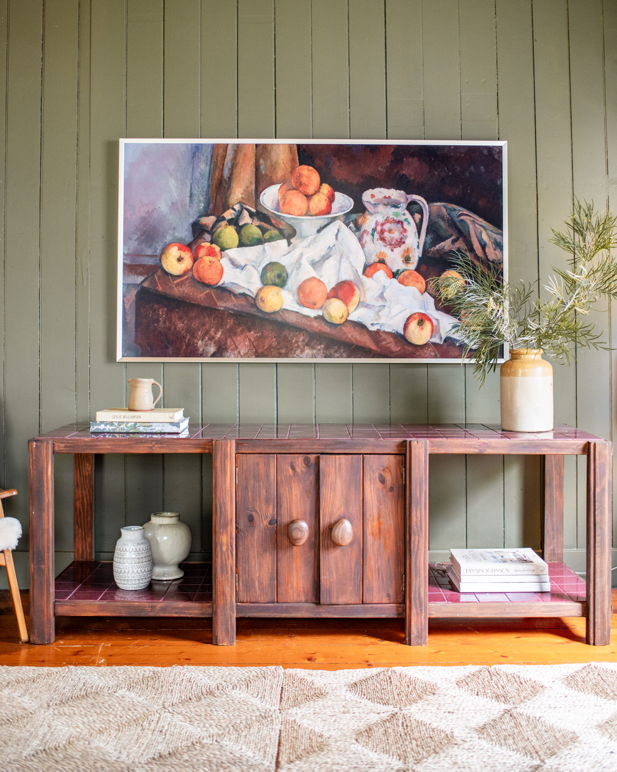 How To Make a Tiled TV Cabinet