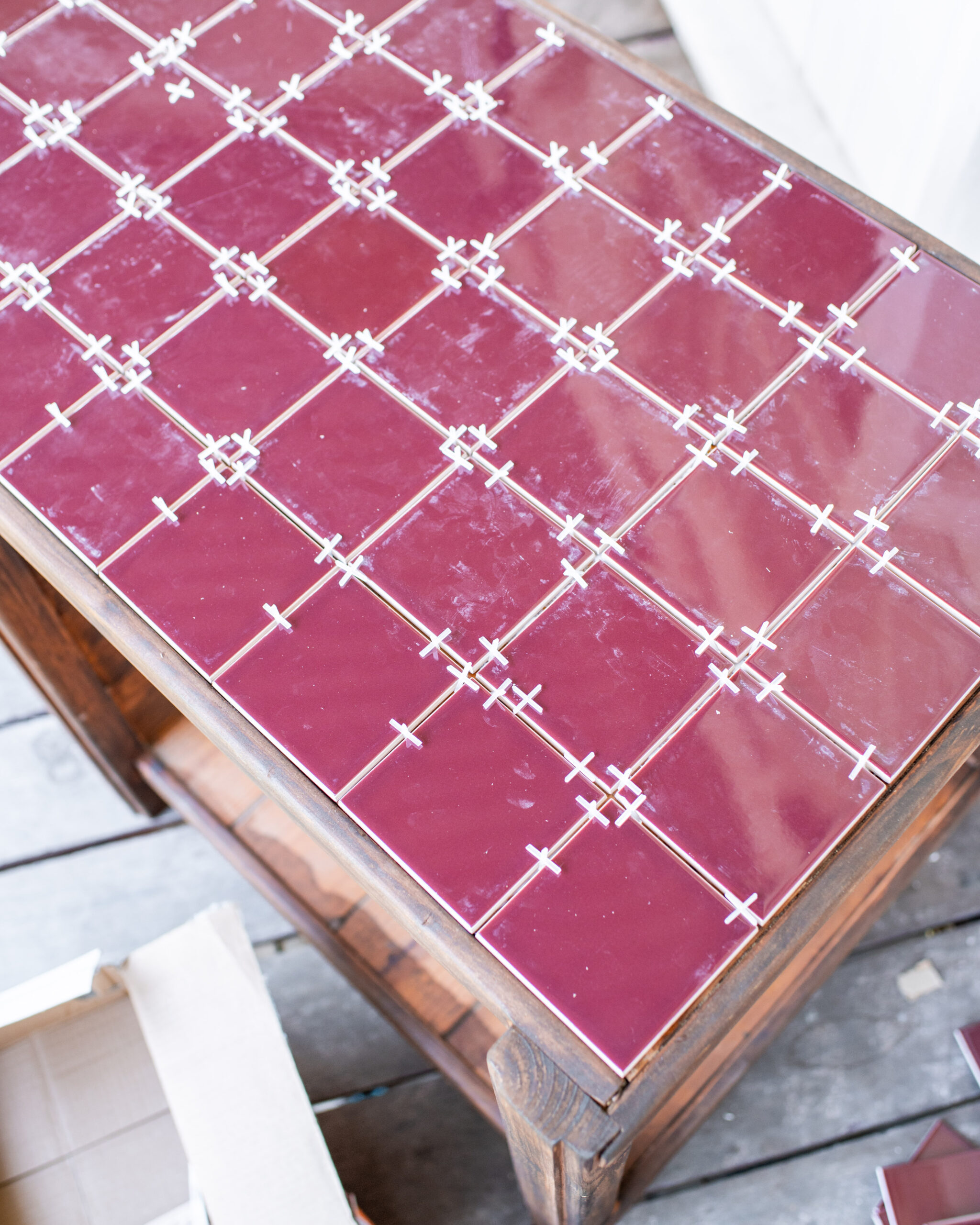 How To Make a Tiled TV Cabinet