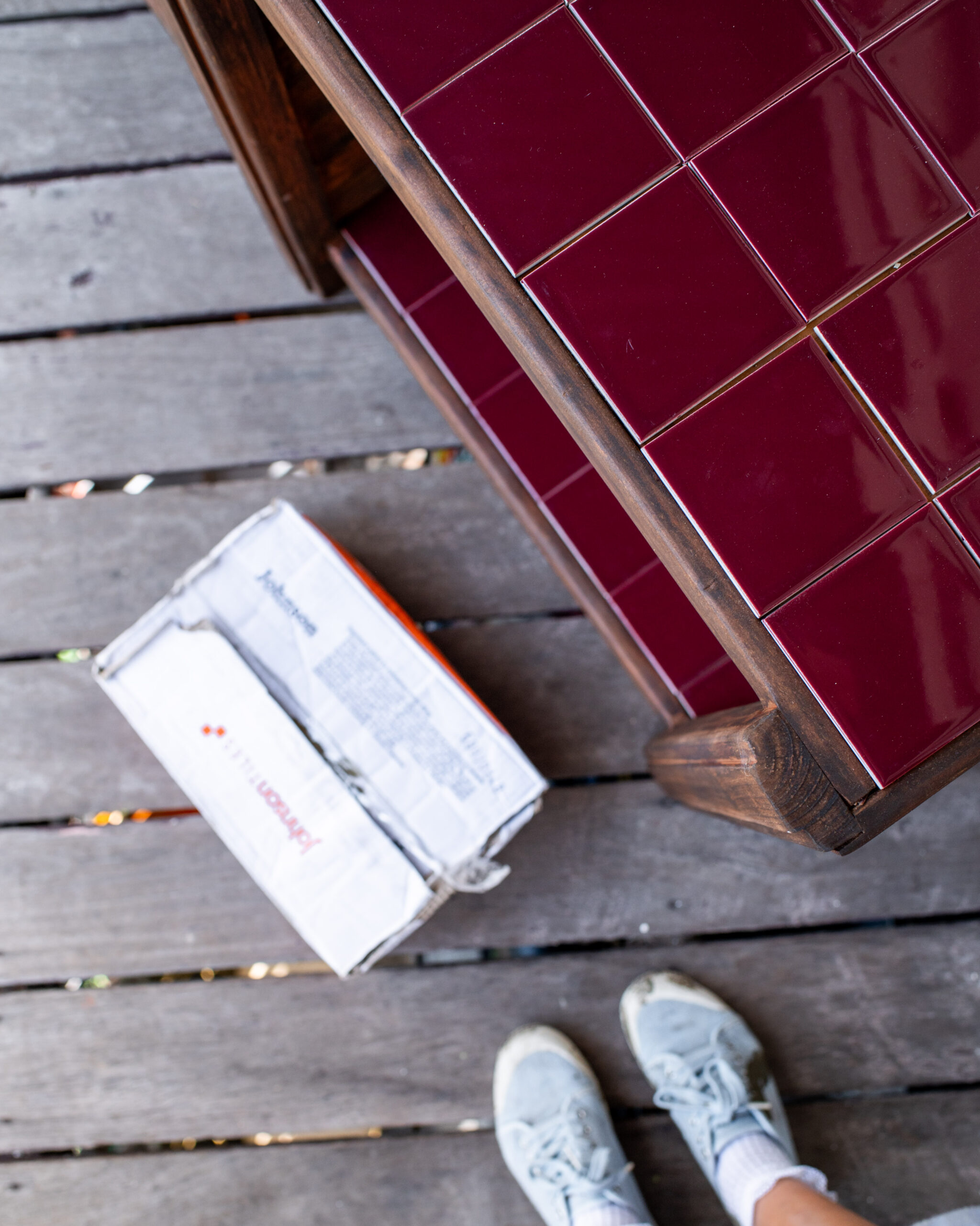 How To Make a Tiled TV Cabinet