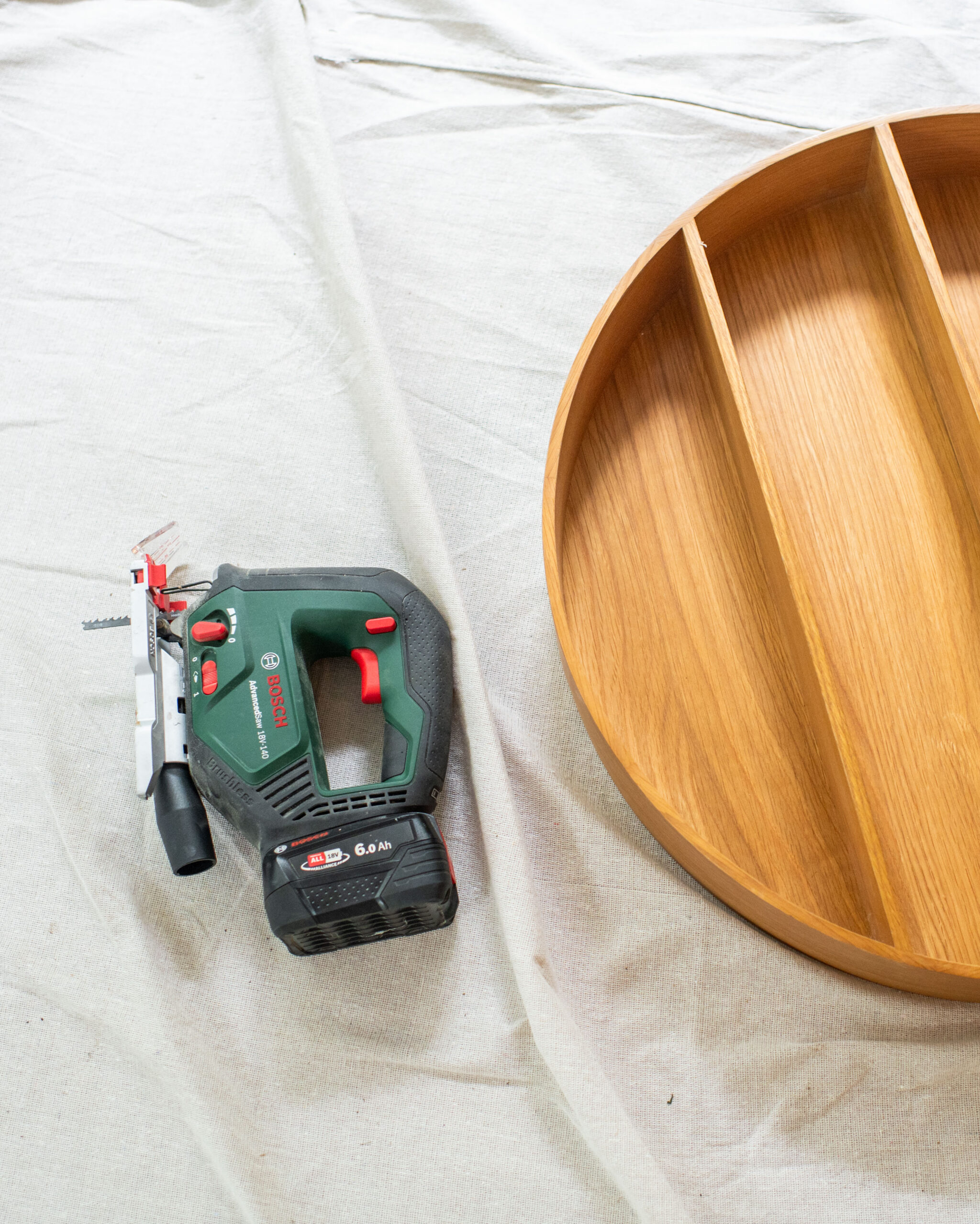 Making a Round Upholstered Vanity (a Dilly Dally and Urban Outfitters Dupe!)