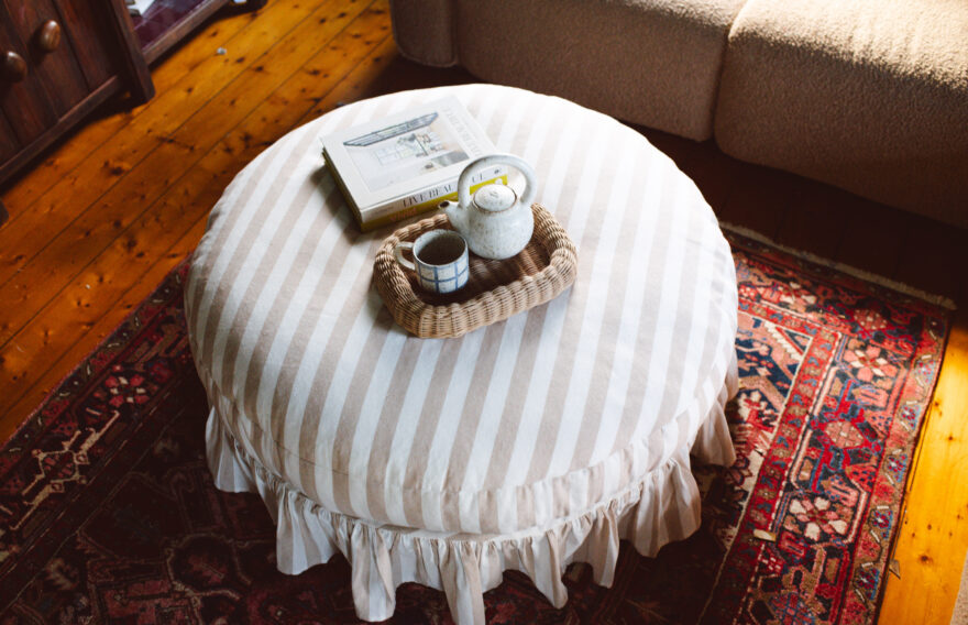 My New (and even better!) Trampoline Ottoman