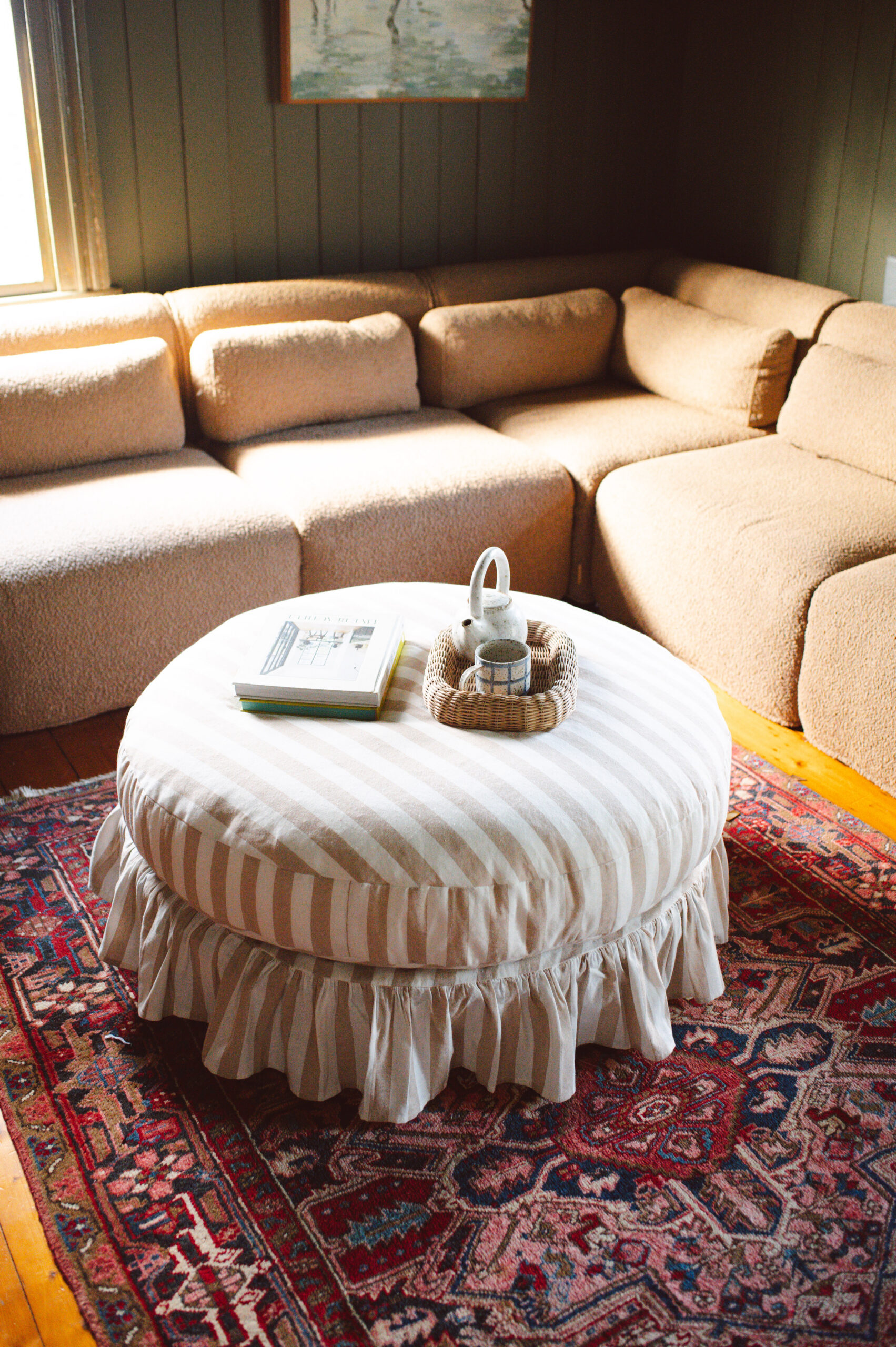 My New (and even better!) Trampoline Ottoman